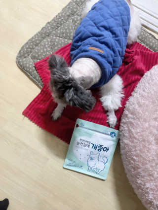My Pet Care 천연단백질 눈건강에 개좋아 — 5점을 준 리뷰어가 2020년 12월 올린 사용 사진