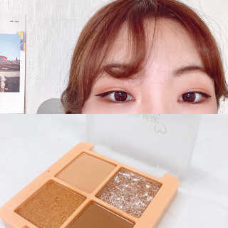 [블랙루즈] 크리스탈 하트 락 섀도우 4종 중 택1 — 5점을 준 리뷰어가 2020년 9월 올린 사용 사진