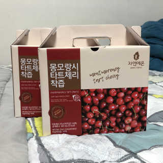 자연에온 몽모랑시 타트체리 착즙 100mL 10개입 2BOX — 4점을 준 리뷰어가 2020년 12월 올린 사용 사진