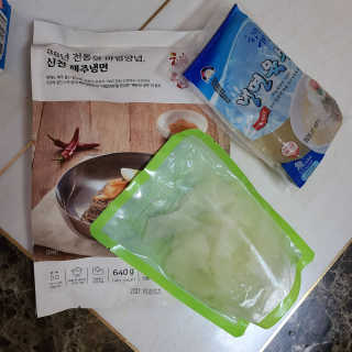 [해주냉면] 신천맛집 매운 비빔냉면 2인분 + 무절임 — 5점을 준 리뷰어가 2020년 5월 올린 사용 사진