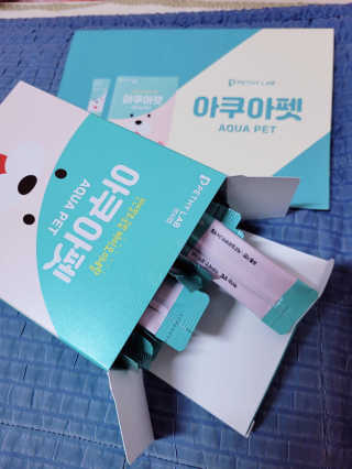 펫시랩 반려견용 액상 프리바이오틱스 아쿠아펫 — 5점을 준 리뷰어가 2020년 12월 올린 사용 사진
