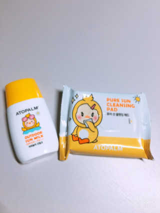 아토팜 야외놀이 선밀크 SPF50+ PA+++ — 5점을 준 리뷰어가 2020년 5월 올린 사용 사진