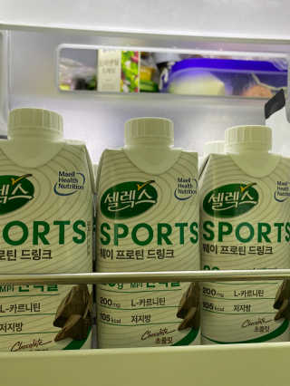 셀렉스스포츠 셀렉스 스포츠 드링크 초콜릿 _ 330ml x 12팩 — 5점을 준 리뷰어가 2020년 11월 올린 사용 사진