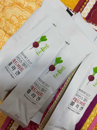 유유네이처 머빈스 젤리 레드비트 콜라겐 — 5점을 준 리뷰어가 2020년 4월 올린 사용 사진