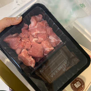 선진포크한돈 간편한돈 큐브목심 스테이크 — 5점을 준 리뷰어가 2020년 10월 올린 사용 사진