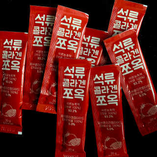 조은약초 석류콜라겐 석류즙 석류쪼옥 젤리 스틱 15포 x 20g — 5점을 준 리뷰어가 2020년 8월 올린 사용 사진