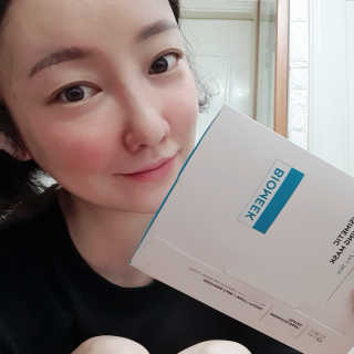 바이오믹 BIOMEEK SENSIMETIC SOOTHING MASK.S — 5점을 준 리뷰어가 2020년 7월 올린 사용 사진