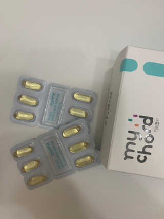 JW중외제약 마이코드 알티지 오메가3 1000 mg — 4점을 준 리뷰어가 2020년 7월 올린 사용 사진