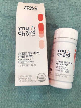 JW중외제약 마이코드 멀티비타민미네랄 포 우먼 — 5점을 준 리뷰어가 2020년 9월 올린 사용 사진