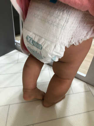 오브맘 밤 프리미엄 아기 기저귀 팬티형 밴드형 — 5점을 준 리뷰어가 2020년 12월 올린 사용 사진