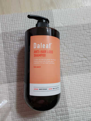 달리프 진저 베러 퍼퓸 탈모 완화 샴푸 1000ml 향 3종 — 5점을 준 리뷰어가 2020년 12월 올린 사용 사진