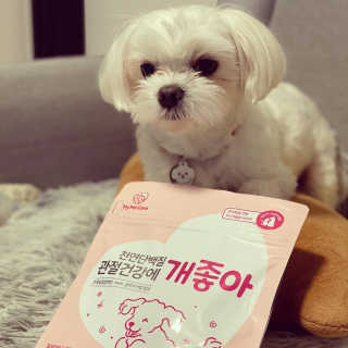 My Pet Care 천연단백질 관절건강에 개좋아 — 5점을 준 리뷰어가 2020년 12월 올린 사용 사진