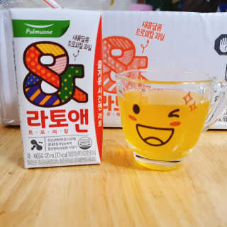 [풀무원녹즙] 어린이 과채음료, 라토앤 트로피칼 1box — 5점을 준 리뷰어가 2020년 10월 올린 사용 사진
