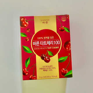 건강한약속 바른 바른 타트체리100 — 5점을 준 리뷰어가 2020년 7월 올린 사용 사진