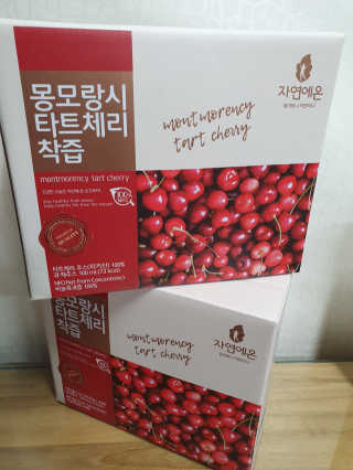 자연에온 몽모랑시 타트체리 착즙 100mL 10개입 2BOX — 5점을 준 리뷰어가 2020년 10월 올린 사용 사진