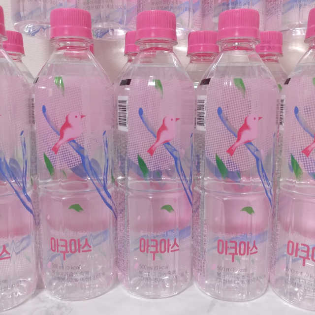 [아쿠아스] 복숭아 플레이버워터 1BOX 20개입 리뷰 사진