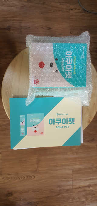 펫시랩 반려견용 액상 프리바이오틱스 아쿠아펫 — 5점을 준 리뷰어가 2020년 12월 올린 사용 사진