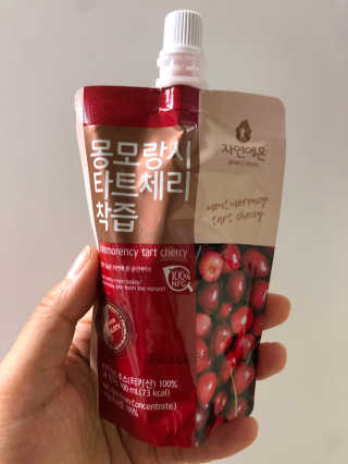 자연에온 몽모랑시 타트체리 착즙 100mL 10개입 2BOX — 5점을 준 리뷰어가 2020년 9월 올린 사용 사진