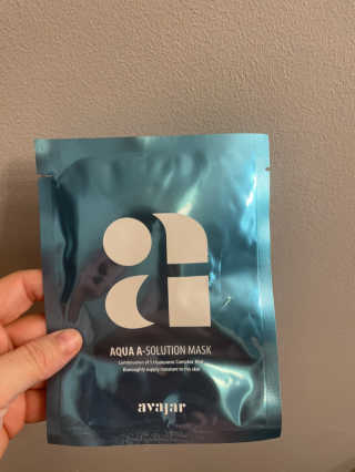 Avajar A-Solution 마스크 — 2.5점을 준 리뷰어가 2021년 1월 올린 사용 사진