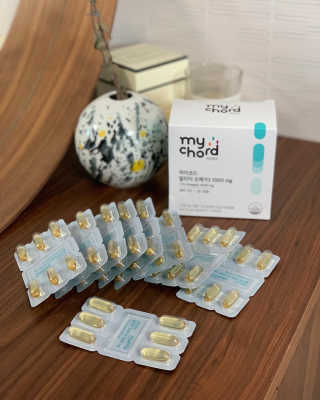 JW중외제약 마이코드 알티지 오메가3 1000 mg — 5점을 준 리뷰어가 2020년 9월 올린 사용 사진