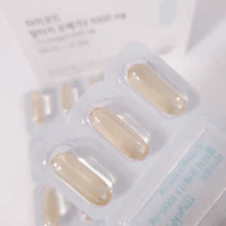 JW중외제약 마이코드 알티지 오메가3 1000 mg — 5점을 준 리뷰어가 2020년 7월 올린 사용 사진