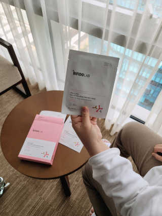 비피도랩 프로클리닉 폴루션에이징 프로텍트 마스크 — 5점을 준 리뷰어가 2020년 10월 올린 사용 사진