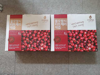 자연에온 몽모랑시 타트체리 착즙 100mL 10개입 2BOX — 5점을 준 리뷰어가 2020년 10월 올린 사용 사진