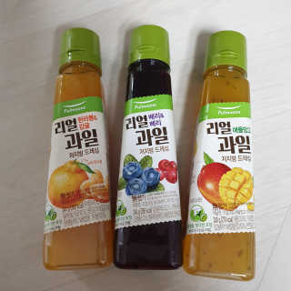 [풀무원] 리얼 과일  저지방 드레싱 240g 3종 — 5점을 준 리뷰어가 2020년 8월 올린 사용 사진