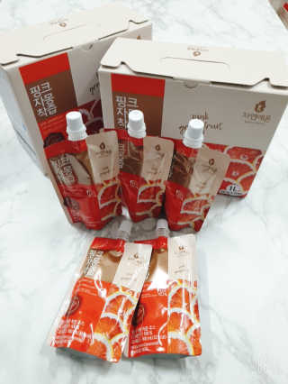 자연에온 핑크 자몽 착즙 100mL 10개입 2BOX — 4점을 준 리뷰어가 2020년 11월 올린 사용 사진