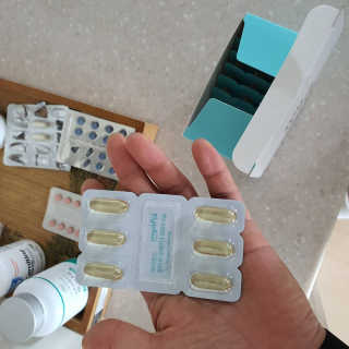 JW중외제약 마이코드 알티지 오메가3 1000 mg — 5점을 준 리뷰어가 2020년 7월 올린 사용 사진