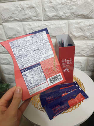 서울약사신협_쁘띠쁘띠타트체리콜라겐_20g x 14포 — 5점을 준 리뷰어가 2020년 12월 올린 사용 사진