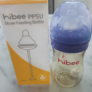 하이비코리아 앉아서나서서먹는젖병 하이비 PPSU 빨대젖병 — 4점을 준 리뷰어가 2020년 6월 올린 사용 사진