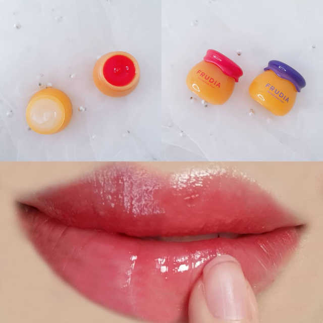 [후르디아] 꿀과즙 보습 립밤_블루베리/석류 3개 세트 리뷰 사진