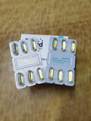 JW중외제약 마이코드 알티지 오메가3 1000 mg — 5점을 준 리뷰어가 2020년 7월 올린 사용 사진