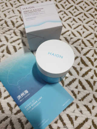 바르는콜라겐 하이온 제주바다보배 슬리핑마스크 100mL — 5점을 준 리뷰어가 2020년 6월 올린 사용 사진