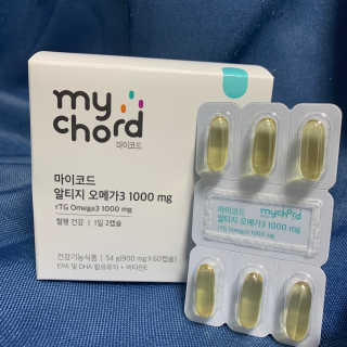 JW중외제약 마이코드 알티지 오메가3 1000 mg — 5점을 준 리뷰어가 2020년 9월 올린 사용 사진