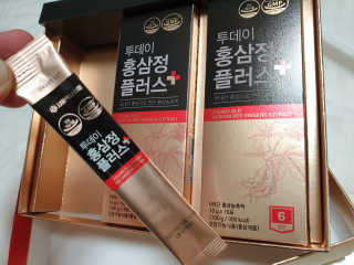 서울약사신협_투데이홍삼정플러스스틱_10g x 30포 — 5점을 준 리뷰어가 2020년 11월 올린 사용 사진