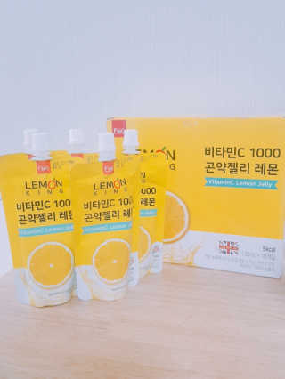 푸드마스터그룹 레몬킹 비타민C1000 곤약젤리 2종 — 5점을 준 리뷰어가 2020년 4월 올린 사용 사진