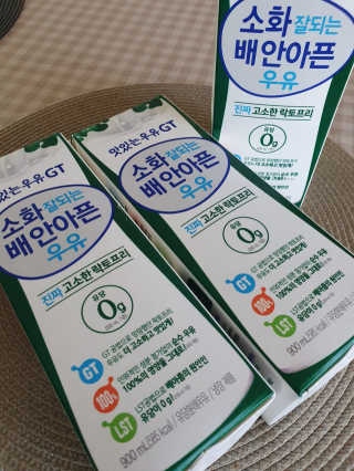남양유업 맛있는우유GT 소화잘되는 배안아픈우유 3EA — 4점을 준 리뷰어가 2020년 10월 올린 사용 사진