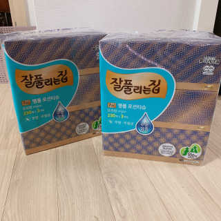 잘풀리는집 부드러운 모이스처 보습 미용 티슈 230매 — 5점을 준 리뷰어가 2020년 9월 올린 사용 사진