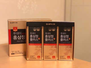 서울약사신협_투데이홍삼정플러스스틱_10g x 30포 — 5점을 준 리뷰어가 2020년 11월 올린 사용 사진
