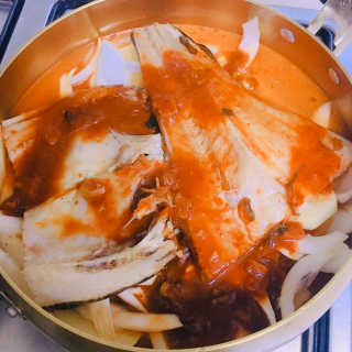 미정이네 코다리찜 [미정이네] 코다리찜 간편식 요리키트 — 5점을 준 리뷰어가 2020년 4월 올린 사용 사진