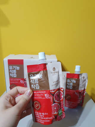 자연에온 유기농 석류 착즙 100mL 10개입 2BOX — 4점을 준 리뷰어가 2020년 11월 올린 사용 사진