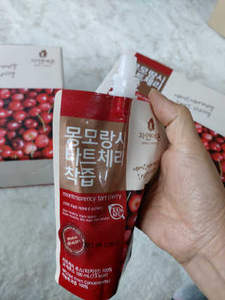 자연에온 몽모랑시 타트체리 착즙 100mL 10개입 2BOX — 5점을 준 리뷰어가 2020년 11월 올린 사용 사진
