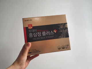 서울약사신협_투데이홍삼정플러스스틱_10g x 30포 — 5점을 준 리뷰어가 2020년 12월 올린 사용 사진