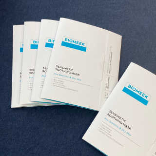바이오믹 BIOMEEK SENSIMETIC SOOTHING MASK.S — 4점을 준 리뷰어가 2020년 6월 올린 사용 사진