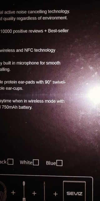 SEVIZ Bluetooth Headphones 10 3color — 5점을 준 리뷰어가 2020년 8월 올린 사용 사진
