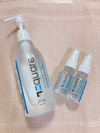 온가족 위생습관, 72스퀘어 손소독제 300ml+30mlx2 구성 — 4.5점을 준 리뷰어가 2020년 10월 올린 사용 사진