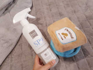 SP9 스프레이형 프리미엄 살균소독제 500ml+100ml — 5점을 준 리뷰어가 2020년 11월 올린 사용 사진