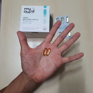 JW중외제약 마이코드 알티지 오메가3 1000 mg — 5점을 준 리뷰어가 2020년 7월 올린 사용 사진
